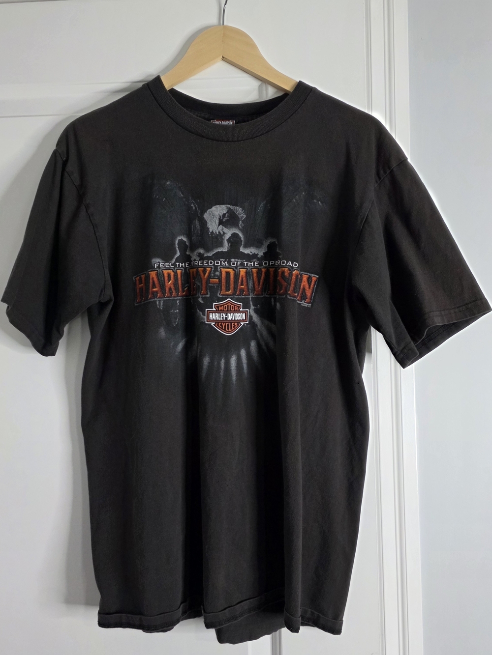 Harley-Davidson Black & Orange Logo Tee